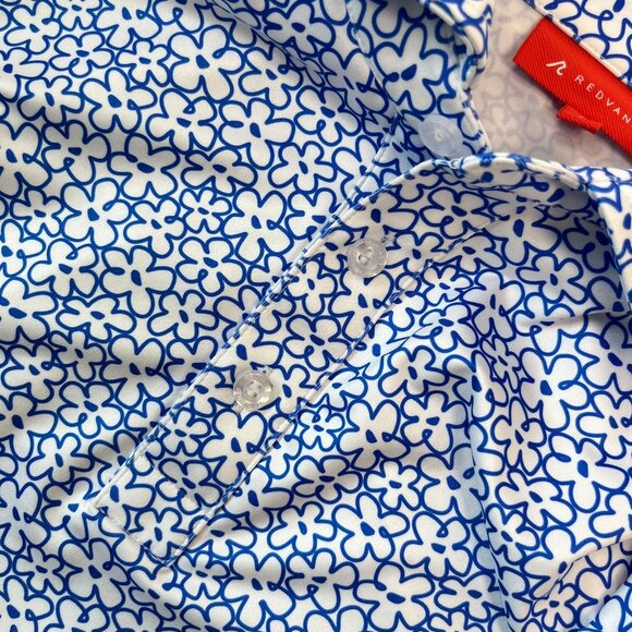 NWOT Redvanly Polo Shirt Mens Blue Lavender Golf Active Tech Size S - Picture 7 of 13